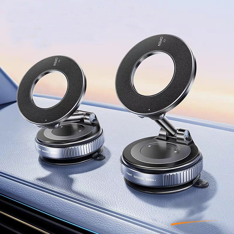 Supporto Magnetico Smartphone con Ventosa a Vuoto |Super Stabile | Pieghevole e Salvaspazio | Perfetto per Auto, Tavolo, Muro, Vetro - SH93