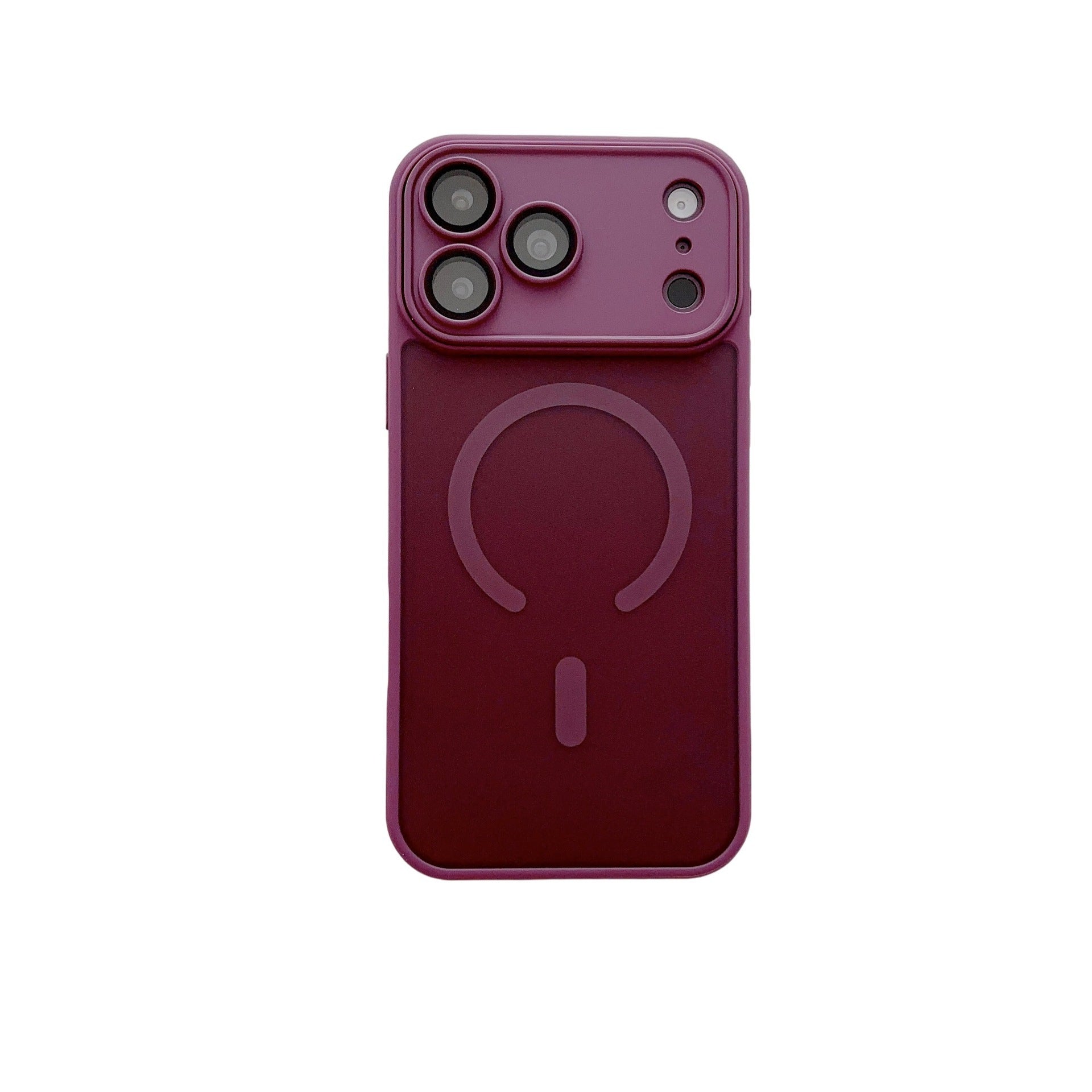 Cover per iPhone con Protezione Fotocamera, Trasparente Effetto Fumé, Compatibile con MagSafe – 6048