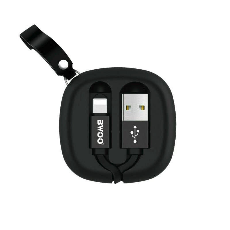 Cavo Retrattile USB-C / Lightning 100cm – Anti-Groviglio, Ricarica e Dati, con Custodia Portatile in ABS - BO-X82