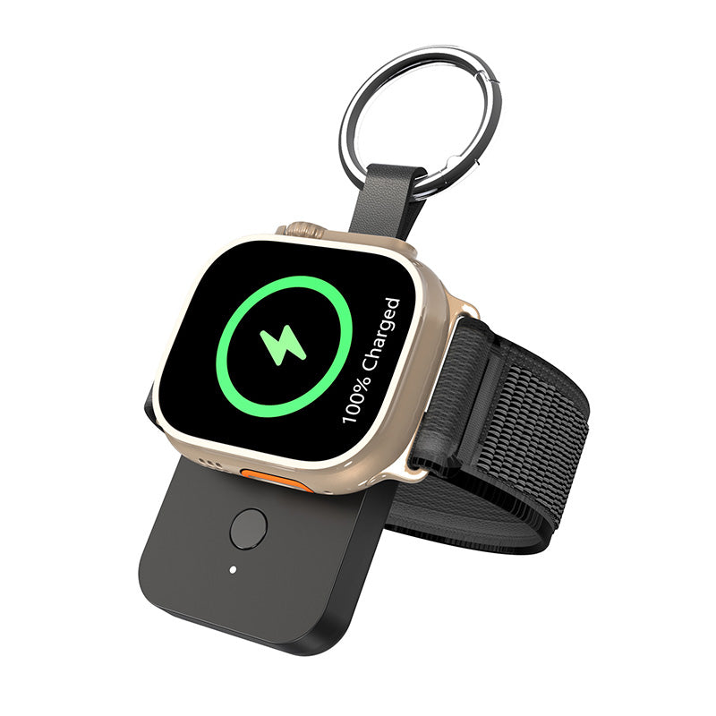 Portachiavi Power Bank per Apple Watch | Compatibile fino alla Serie 8 | 1000mAh | Fino a 3 Ricariche - V9A