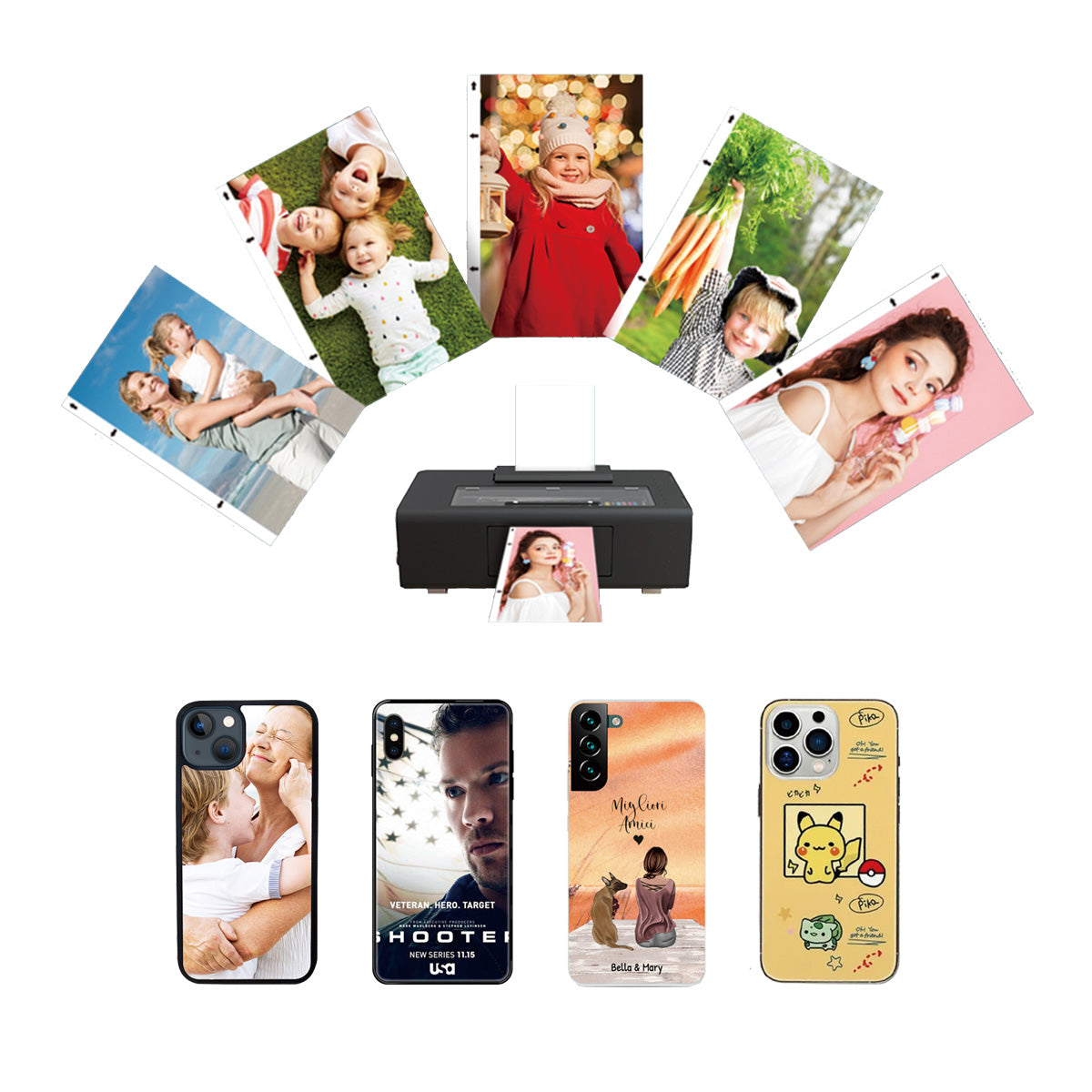 Pellicola Posteriore Stampabile + pellicola protettiva compatibile con tutti i modelli di smartphone - T689