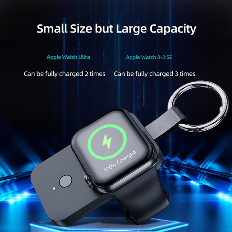 Portachiavi Power Bank per Apple Watch | Compatibile fino alla Serie 8 | 1000mAh | Fino a 3 Ricariche - V9A
