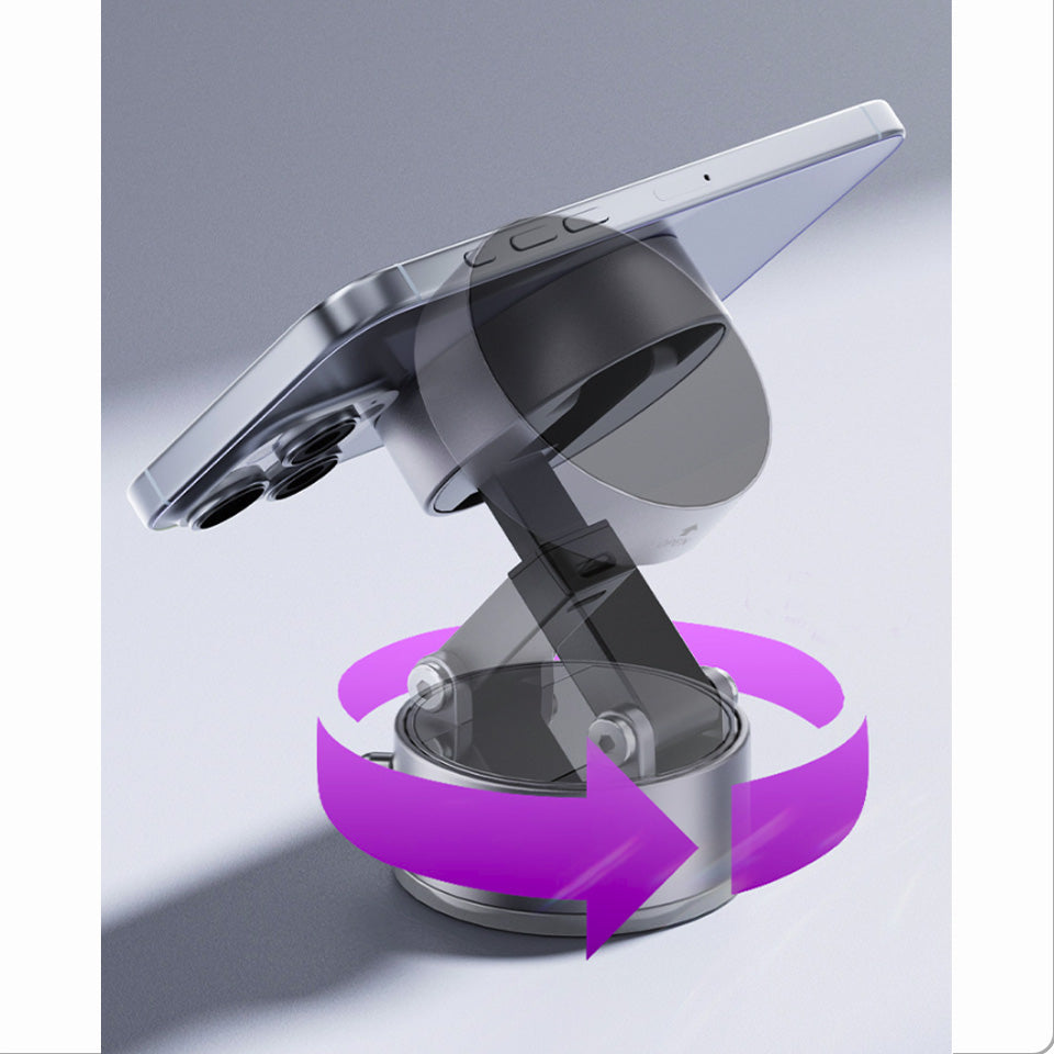 Supporto magnetico per smartphone con ventosa a vuoto, pieghevole e salvaspazio — perfetto per auto, casa e scrivania - A2/A2 Pro/A3