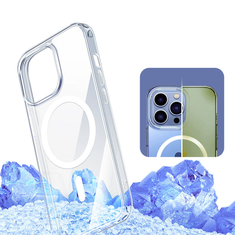 Custodia Trasparente Magnetica con Tasto AI Laterale per iPhone 16 / 16 Plus / 16 Pro / 16 Pro Max – CS03