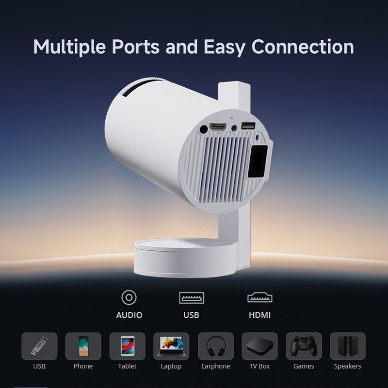 Mini Proiettore LED Wireless Z11 – Rotazione a 180°, proiezione fino a 120" - 4K HD 1280x720 , compatibile con Android, iOS, HDMI e USB