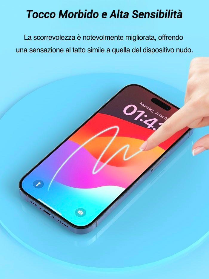 Devia pellicola in materiale riciclato, trasparente opaca, anti-esplosione e autorigenerante - G037