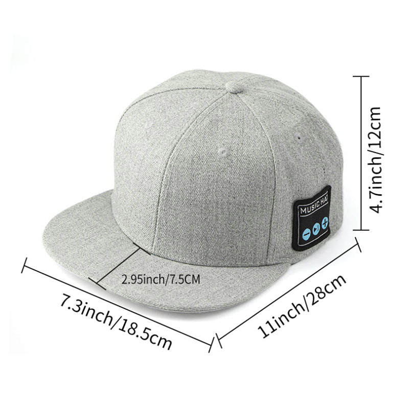 Cappello Unisex Regolabile con Altoparlante Bluetooth 5.4 Integrato | Ideale per Sport, Relax e Uso Quotidiano | Nero - BT-01