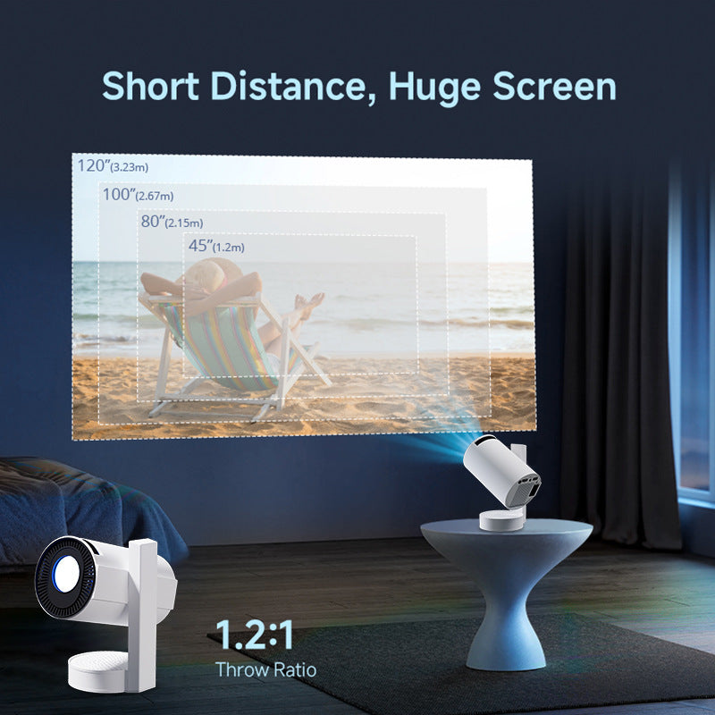 Mini Proiettore LED Wireless Z11 – Rotazione a 240°, proiezione fino a 120" - 4K HD 1280x720 , compatibile con Android, iOS, HDMI e USB