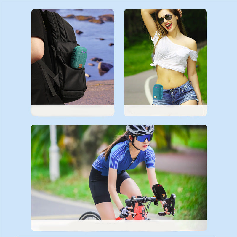 Altoparlante Bluetooth Portatile Impermeabile | Con Gancio, Radio FM, AUX, USB, TF – Ideale per Bici, Moto, Monopattino - SS-20