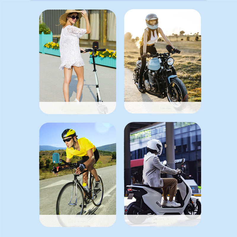 Altoparlante Bluetooth Portatile Impermeabile | Con Gancio, Radio FM, AUX, USB, TF – Ideale per Bici, Moto, Monopattino - SS-20