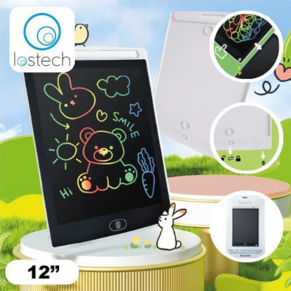 Tavoletta Digitale LCD 8.5"/10"/12"– Blocco Appunti Elettronico con Penna | Scrivi, Disegna e Cancella con un Click - LS-TA