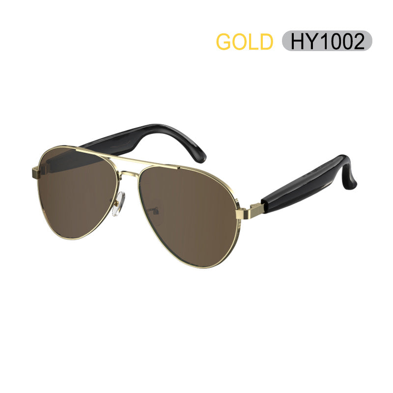 Occhiali da Sole Bluetooth Intelligenti – Audio Open-Ear, Microfono Integrato, Controllo Touch, Protezione UV, Design Unisex - HY1001/HY1002/HY1008