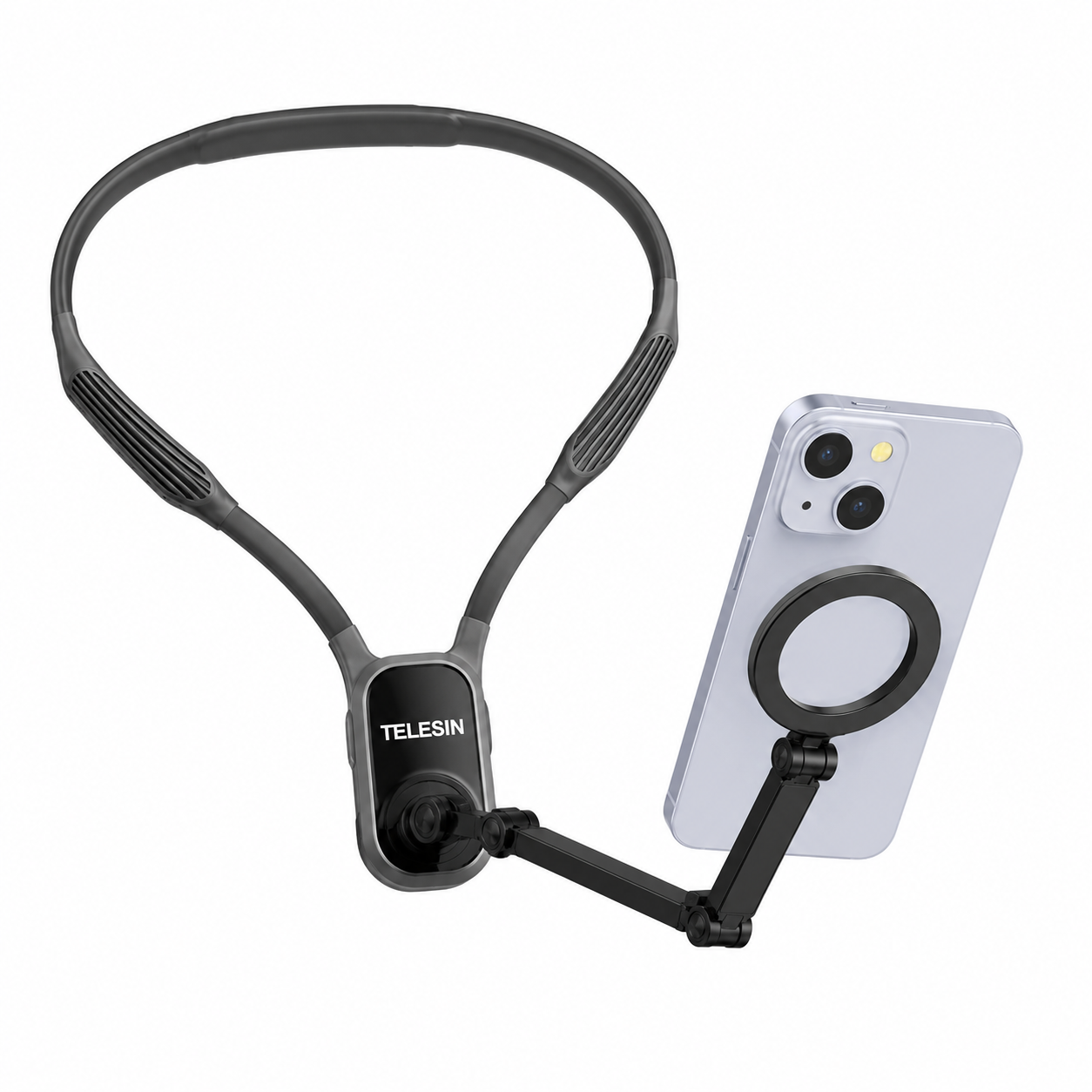 TELESIN Supporto Magnetico da Collo per Smartphone – Mani Libere, Riprese POV e Massima Flessibilità MNM-001