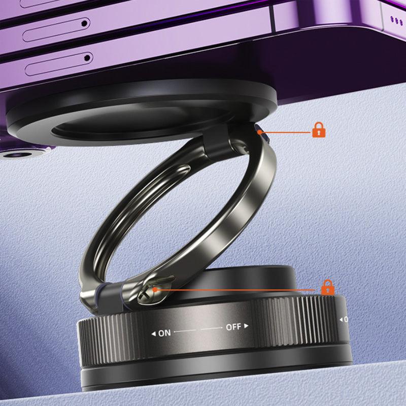 Supporto Magnetico Smartphone con Ventosa a Vuoto | 360° Rotazione | Super Stabile | Pieghevole e Salvaspazio | Perfetto per Auto, Tavolo, Muro, Vetro - SP03/SP04