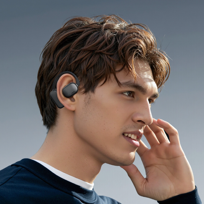 Auricolari AI G305 con Traduzione Intelligente | Bluetooth Sportivi a Clip, Schermo LED Smart & Design Ergonomico