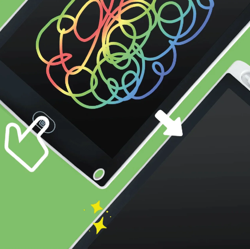 Tavoletta Digitale LCD 8.5"/10"/12"– Blocco Appunti Elettronico con Penna | Scrivi, Disegna e Cancella con un Click - LS-TA