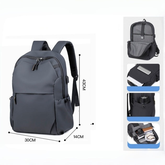 Zaino Multifunzione per Business, Pendolarismo, Uso Quotidiano e Viaggi, con Ricarica USB, Impermeabile, Riflettente e Scomparti Multipli - ZM2217