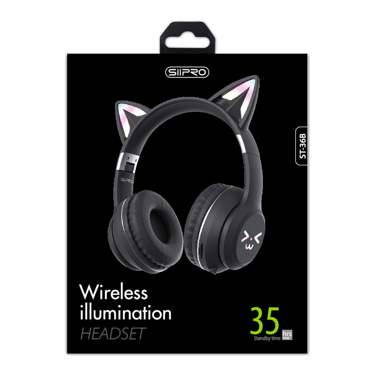Cuffie wireless con illuminazione LED stile Hello Kitty