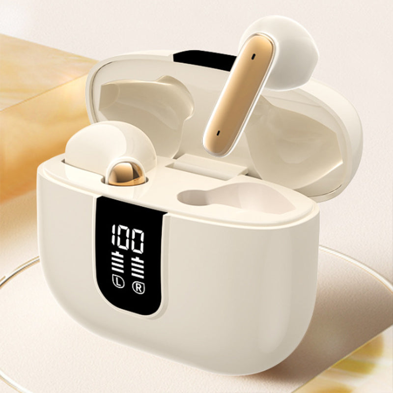 Auricolari Bluetooth con Cancellazione Ibrida del Rumore | Display LED | 6 Microfoni | ANC + ENC Anti-Vento - J11