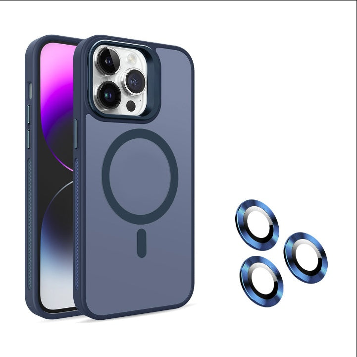 Cover iPhone con Supporto Fotocamera Integrato – Semi-trasparente, Compatibile MagSafe - 1107
