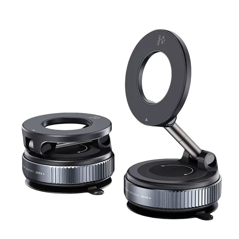 Supporto Magnetico Smartphone con Ventosa a Vuoto | 360° Rotazione | Super Stabile | Pieghevole e Salvaspazio | Perfetto per Auto, Tavolo, Muro, Vetro - SP03/SP04