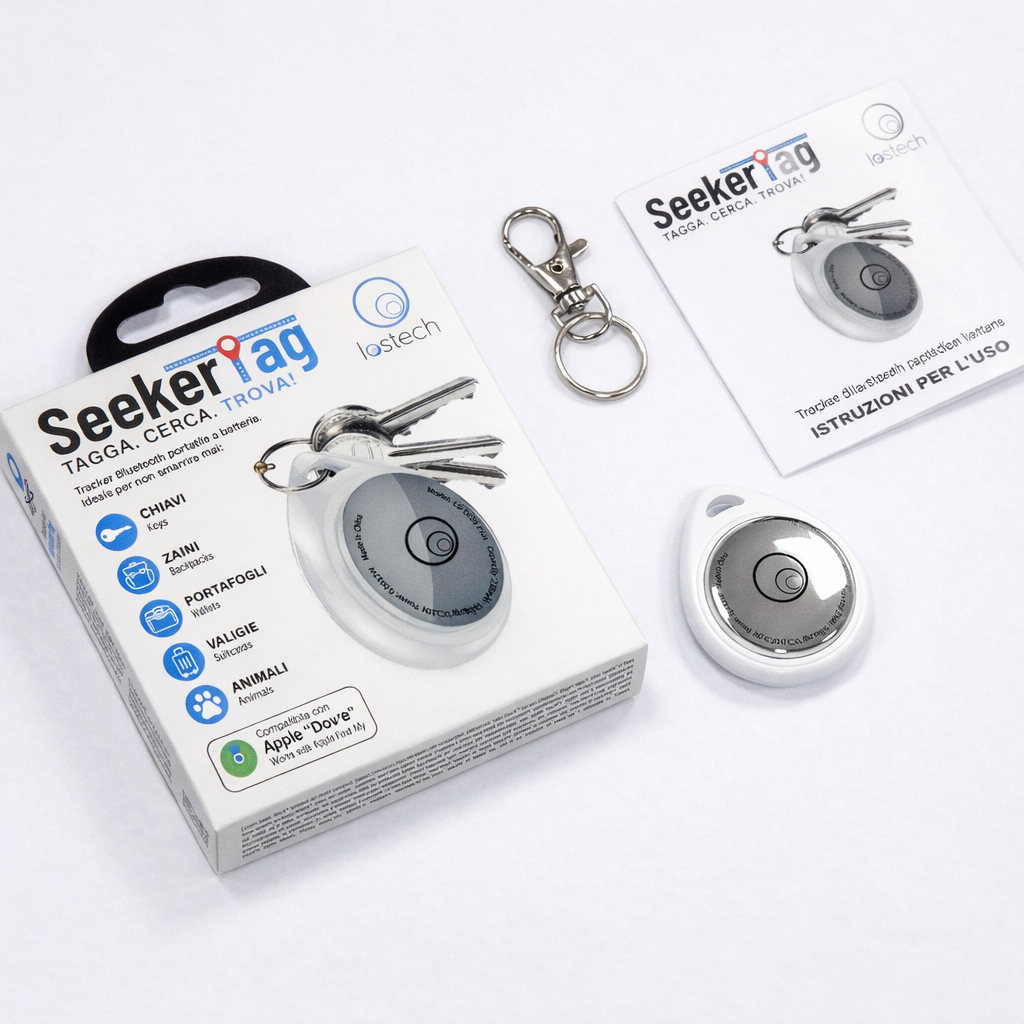 SeekerTag Bluetooth per iPhone | Chiavi, zaini, portafogli, valigie e animali - LS-DI29