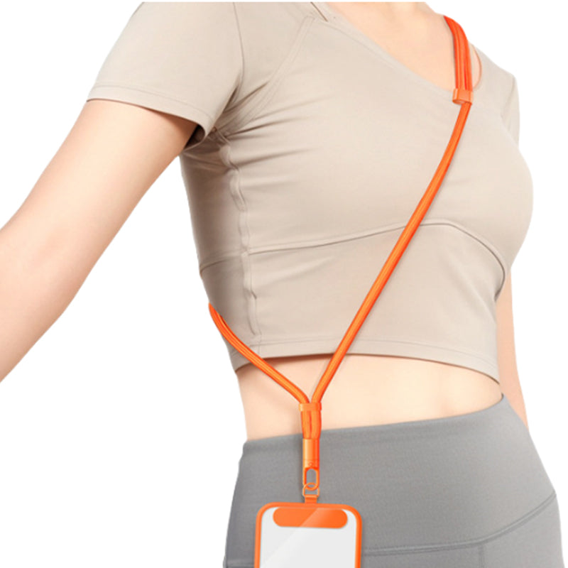 Cordino Universale Regolabile per Smartphone – Tracolla Antismarrimento con Piastra in Acciaio Inox - CD01