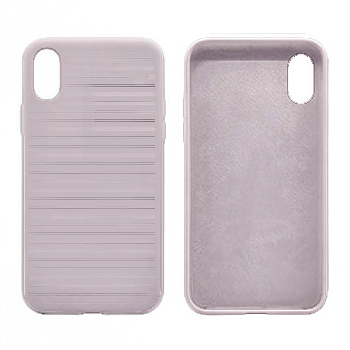 Cover per iPhone in silicone premium vellutato effetto pelle - Rosa Sabbia/Pinksand- 6006