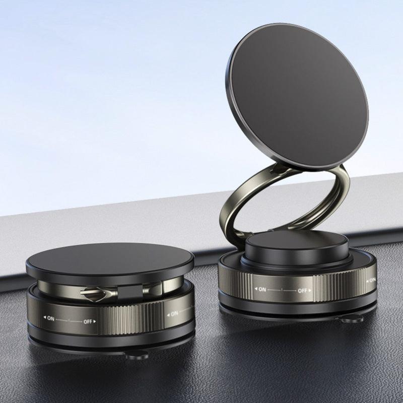 Supporto Magnetico Smartphone con Ventosa a Vuoto | 360° Rotazione | Super Stabile | Pieghevole e Salvaspazio | Perfetto per Auto, Tavolo, Muro, Vetro - SP03/SP04