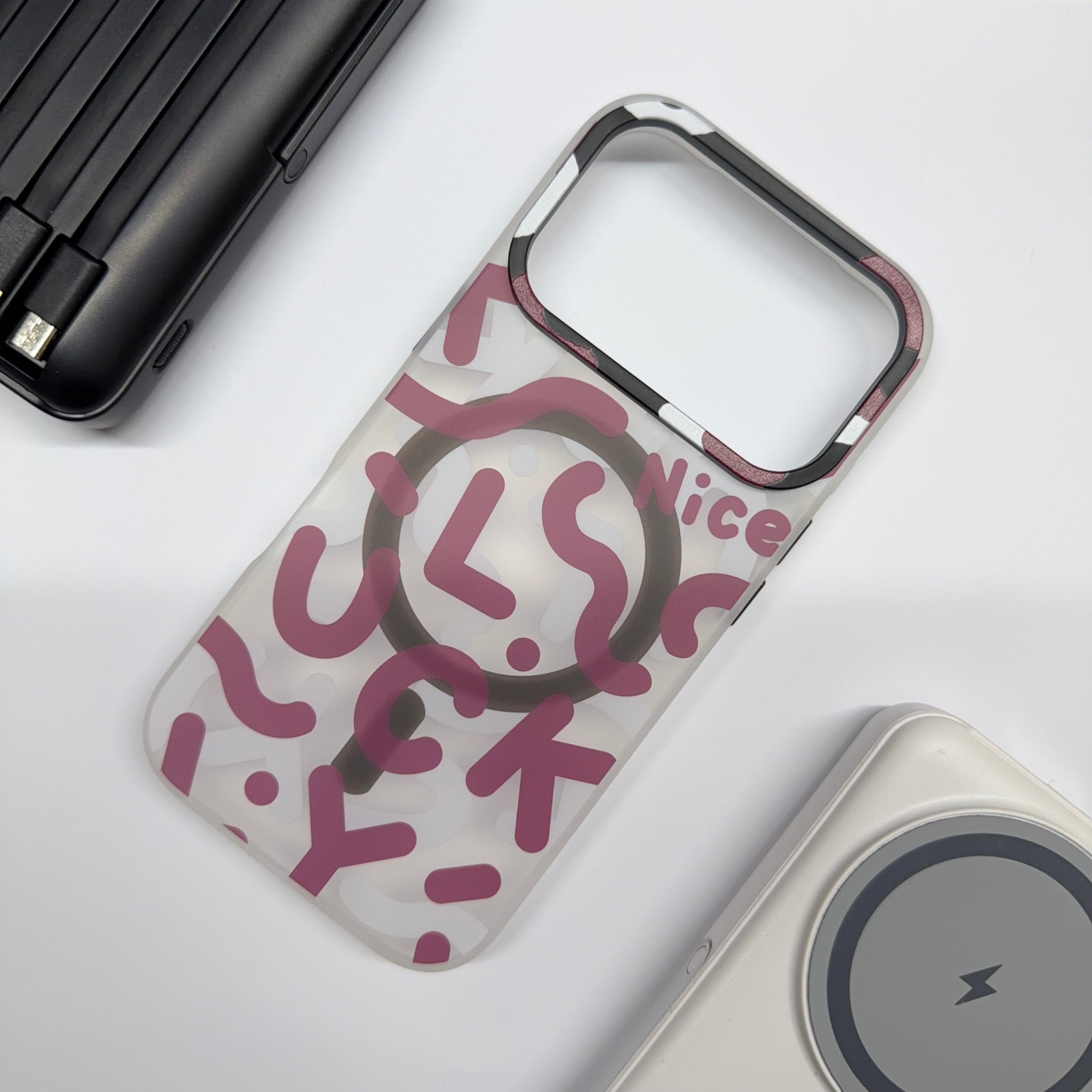 Cover per iPhone con stile mimetico, compatibile con MagSafe - 6042