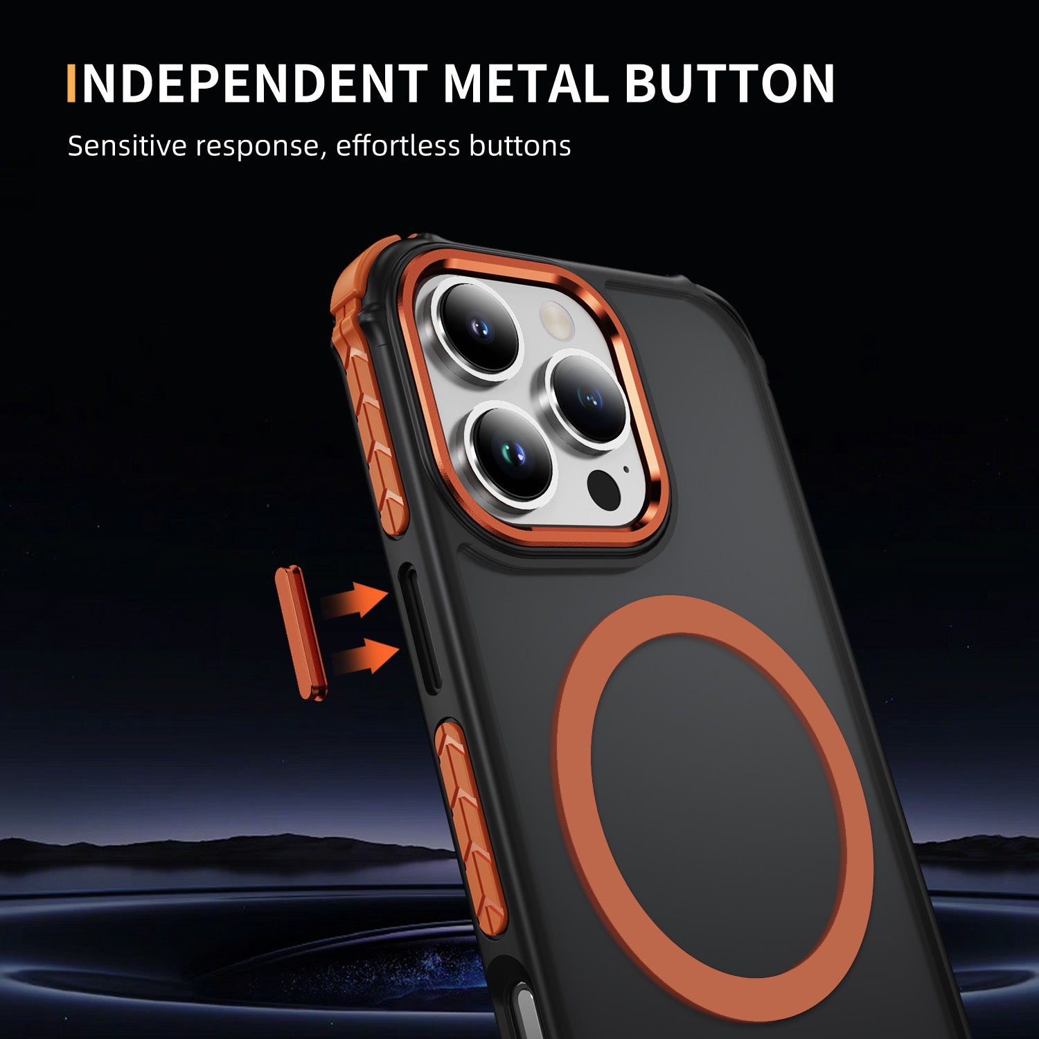 Cover anti-caduta per iPhone, con massima protezione, design elegante e moderno, compatibile con MagSafe - 7018