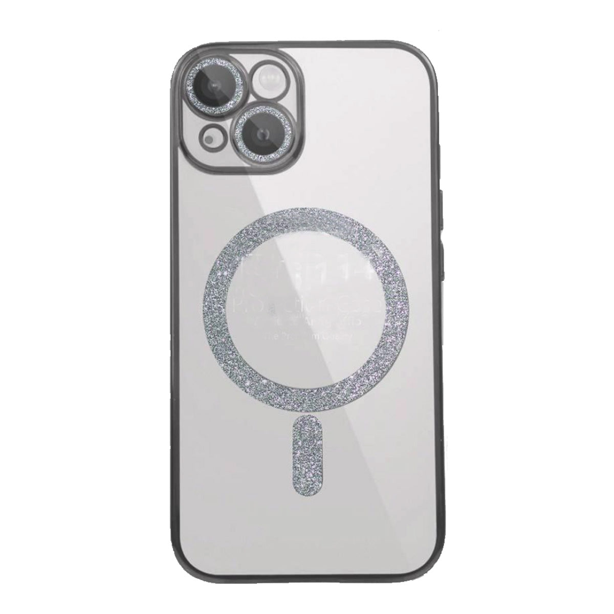 Cover per iPhone con brillantini effetto diamante e compatibile con MagSafe