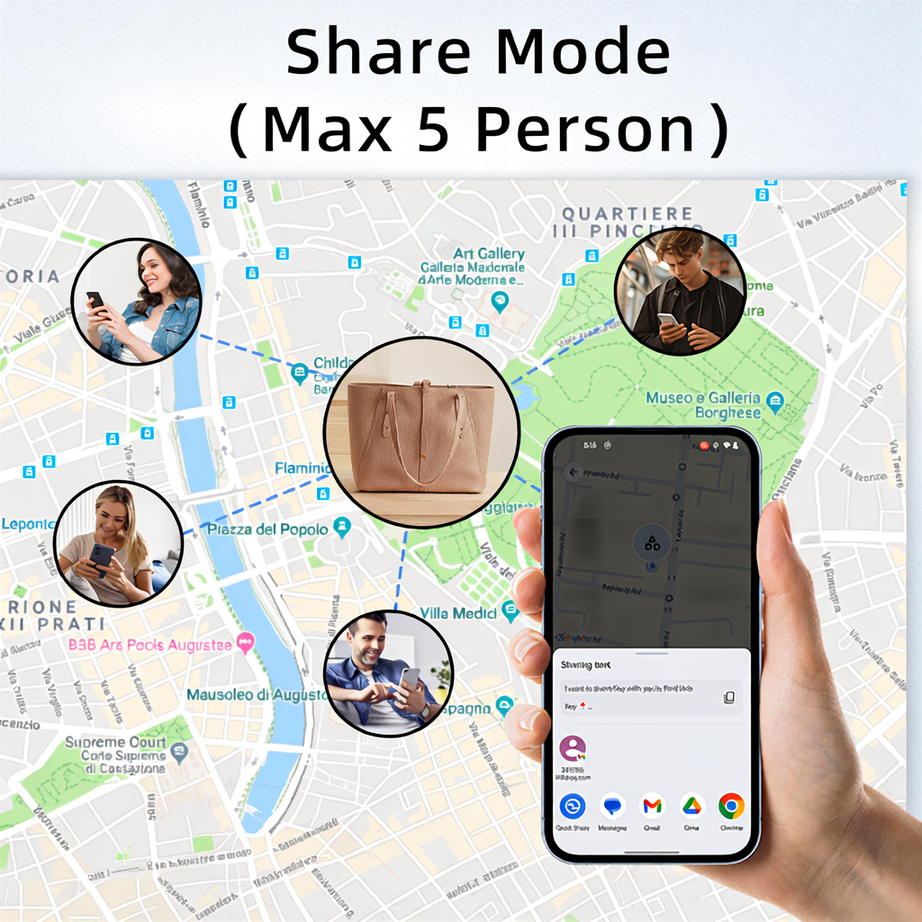 MOTAG Dispositivo Anti-Smarrimento – localizzatore compatibile con Android Google Find Hub, Ideale per Chiavi, Zaini, Animali e Altri Oggetti - F17