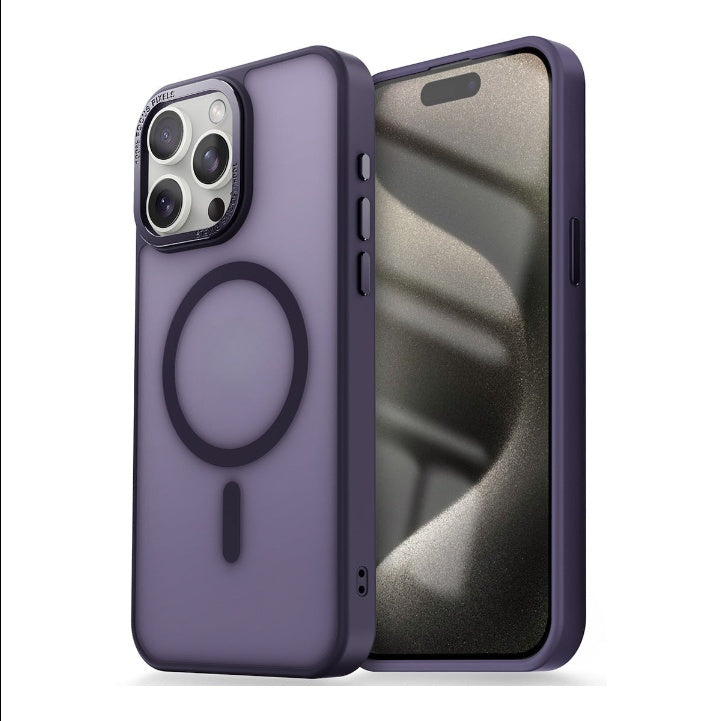 Cover trasparente effetto fumé per iPhone | Soft touch + Anti impronte | MagSafe compatibile - 6030