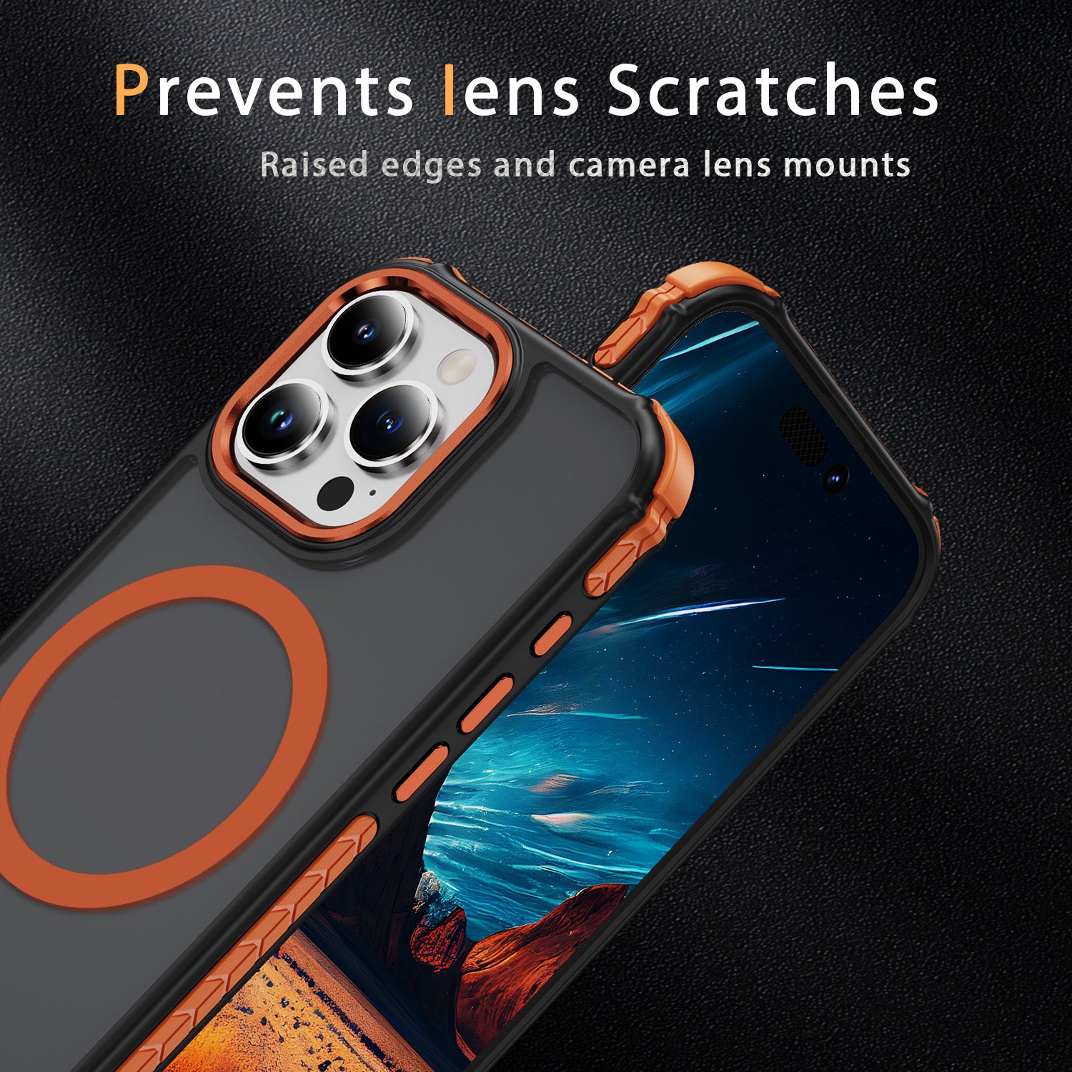 Cover anti-caduta per iPhone, con massima protezione, design elegante e moderno, compatibile con MagSafe - 7018