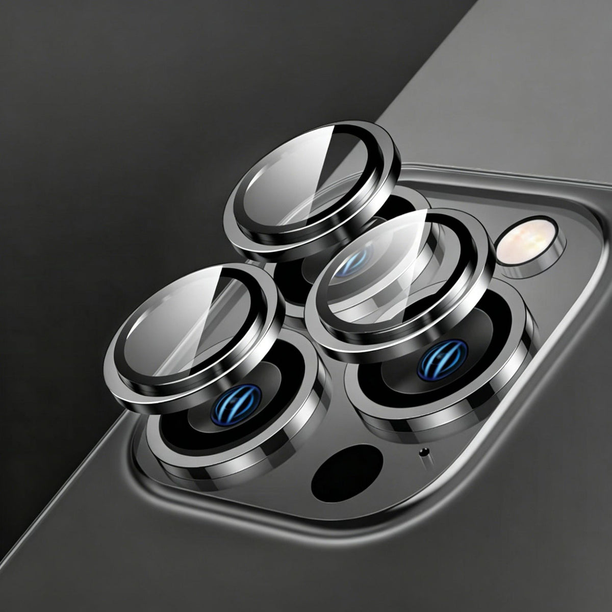 Cerchietti copri-lente effetto metallo per iPhone – Proteggi Obiettivo e Lenti, Design Singolo per Fotocamera - 1021