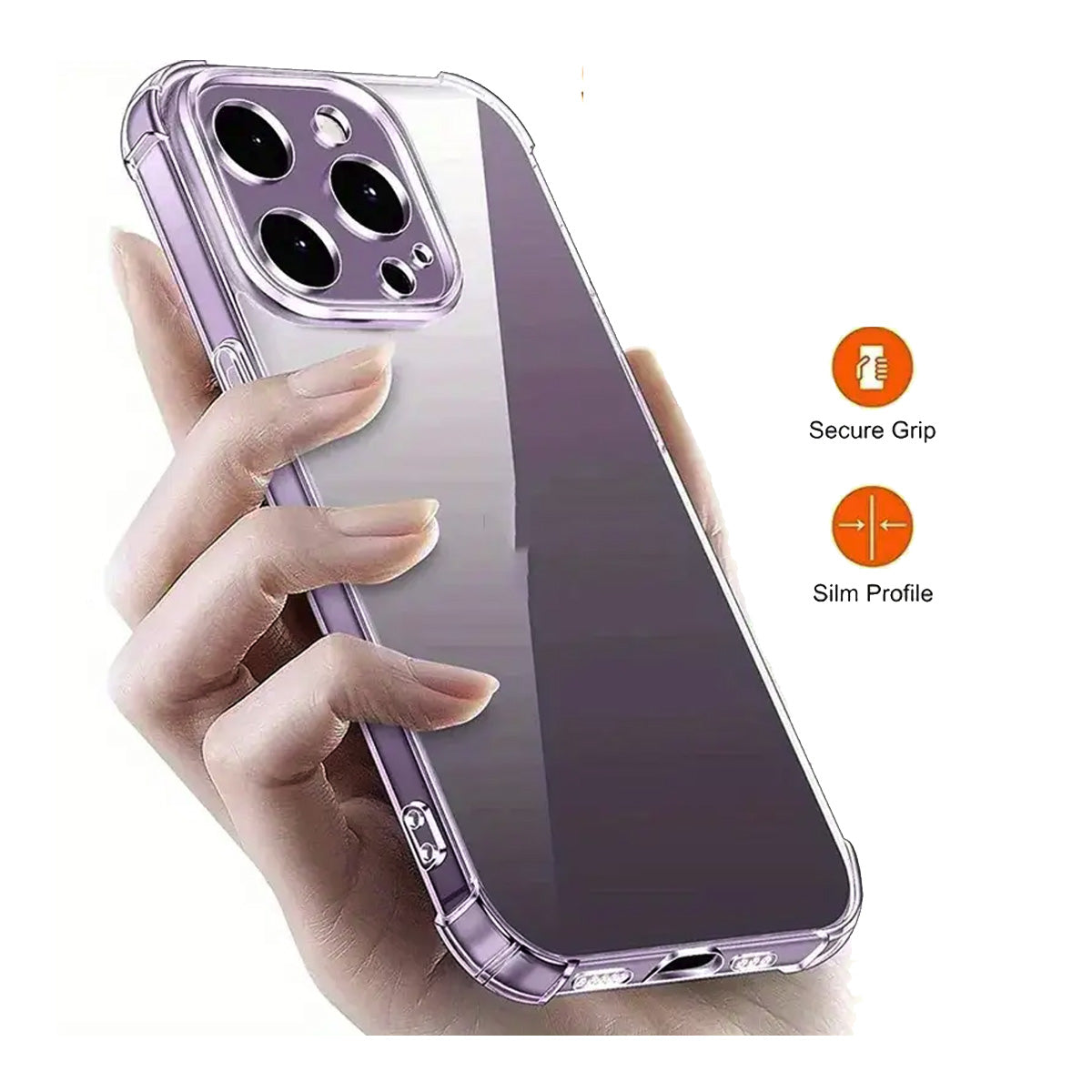 Cover per iPhone trasparente 100% antiurto in policarbonato - 8035