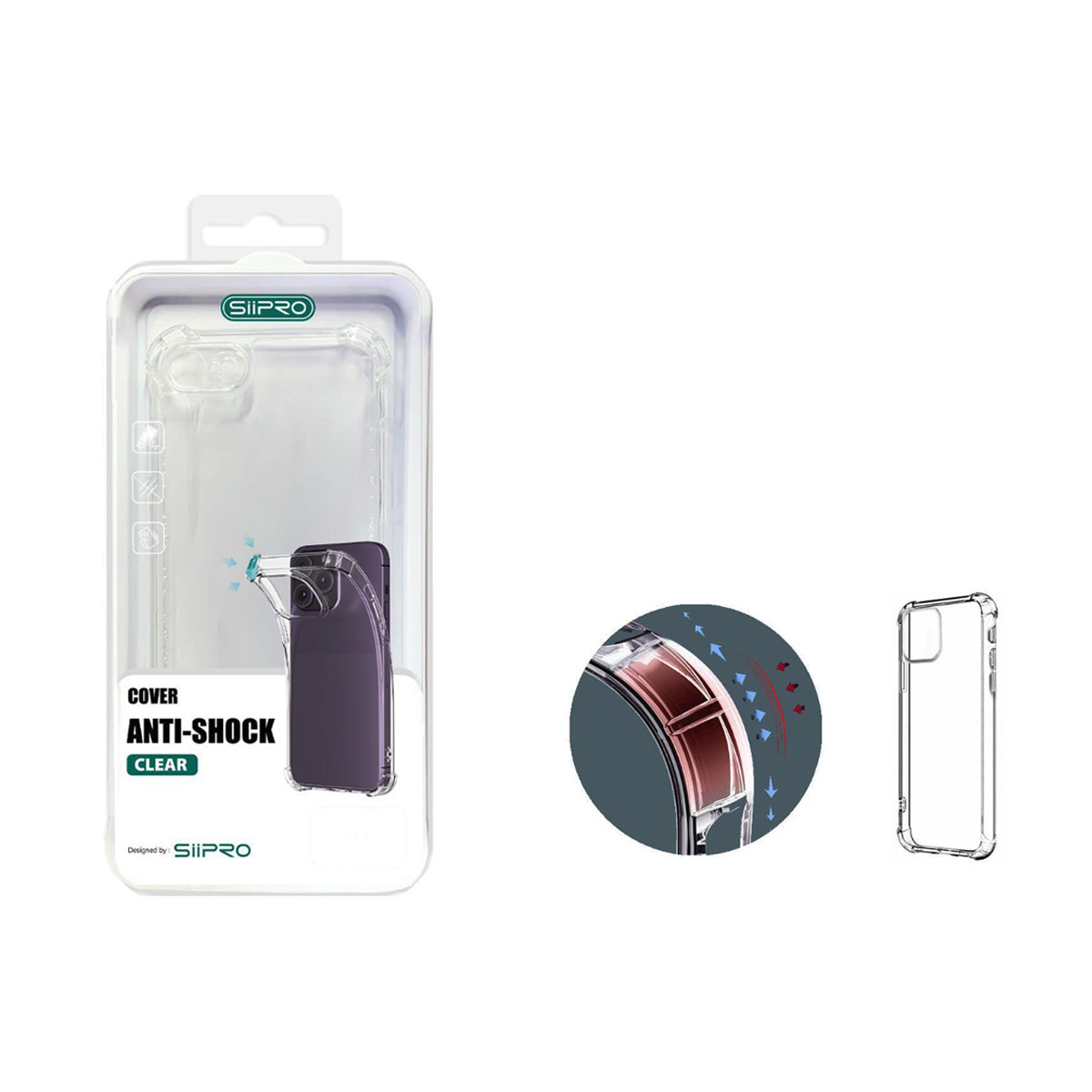 Cover per Samsung trasparente 100% antiurto in policarbonato - 8035
