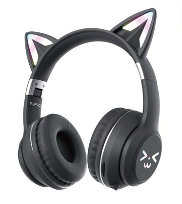 Cuffie wireless con illuminazione LED stile Hello Kitty