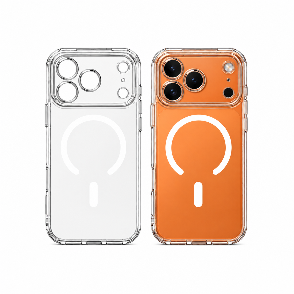 Cover Trasparente PC + TPU per iPhone – Antiurto, Anti ingiallimento ,Anti-Impronte e Anti-Graffio, Alta Trasparenza, Compatibile con MagSafe – 1110