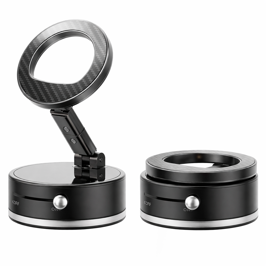 Supporto magnetico per smartphone da auto con ventosa ad alta tenuta, struttura compatta e pieghevole e stabilità elevata durante la guida - PRO7A