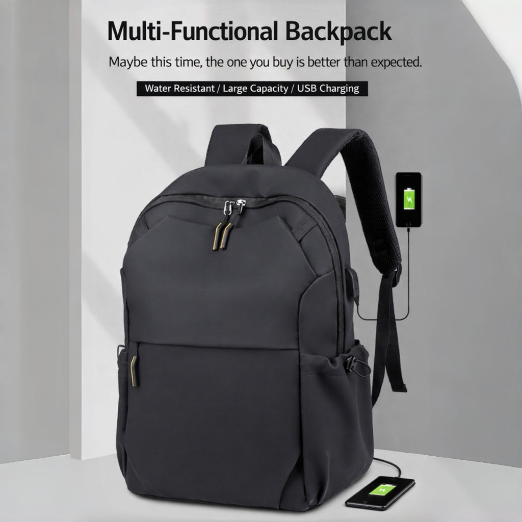 Zaino Multifunzione per Business, Pendolarismo, Uso Quotidiano e Viaggi, con Ricarica USB, Impermeabile, Riflettente e Scomparti Multipli - ZM2217