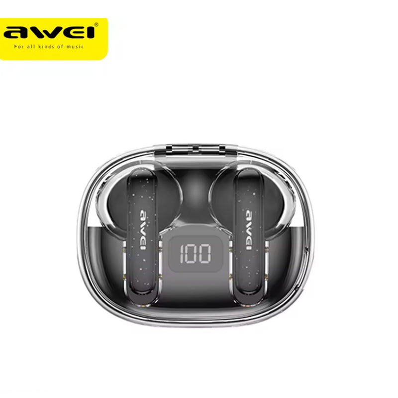 Awei T86-ENC – Auricolari Wireless Bluetooth 5.3 🎶 | ENC Noise Cancelling 🔇 | Display LED 🔋 | Custodia 500mAh ⚡ | Gaming Mode 🎮 | IPX6