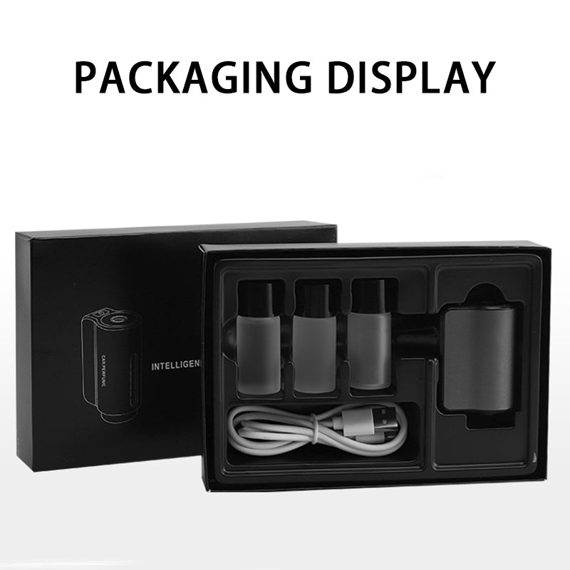 Diffusore Aromi Smart per Auto Nebulizzatore Automatico a Nebbia Fredda Design in Alluminio LED 3 Fragranze XX01 USB Type-C