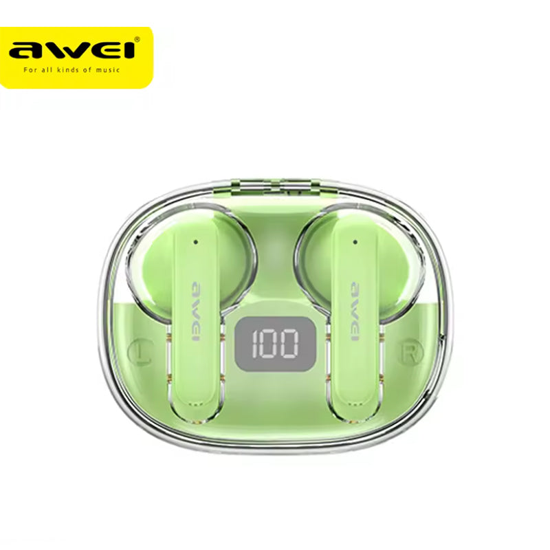 Awei T86-ENC – Auricolari Wireless Bluetooth 5.3 🎶 | ENC Noise Cancelling 🔇 | Display LED 🔋 | Custodia 500mAh ⚡ | Gaming Mode 🎮 | IPX6