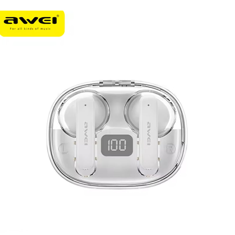 Awei T86-ENC – Auricolari Wireless Bluetooth 5.3 🎶 | ENC Noise Cancelling 🔇 | Display LED 🔋 | Custodia 500mAh ⚡ | Gaming Mode 🎮 | IPX6