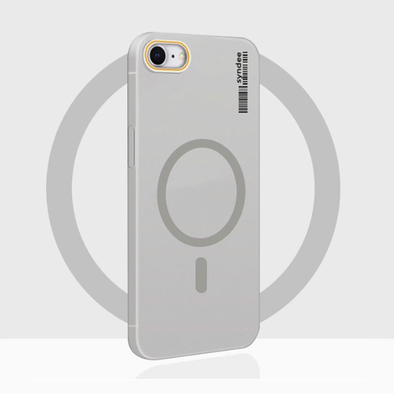 Cover per iPhone Super Sottile in PC Trasparente Effetto Fumé Opaca – Soft Touch, Anti-Impronte, Compatibile MagSafe, Solo 22g – Mod. 6046