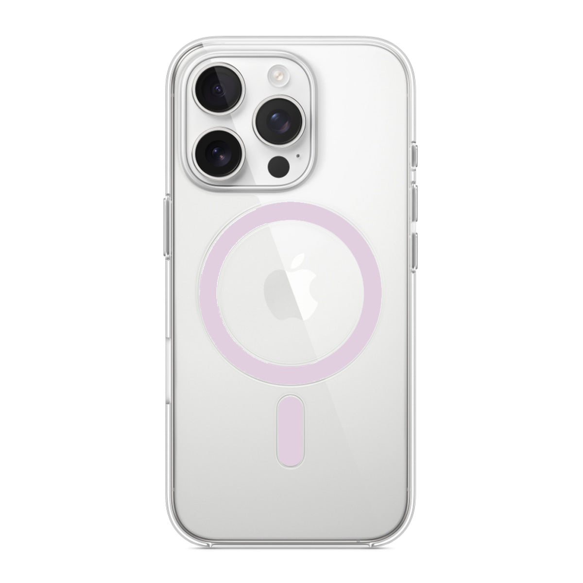 Cover per iPhone trasparente con bordi colorati antiurto compatibile con MagSafe in TPU+PC - 6036