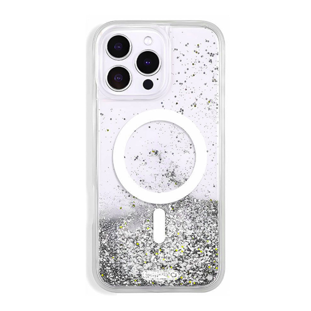 Cover per iPhone con sabbie mobili effetto brillantini e compatibile con MagSafe - 6038