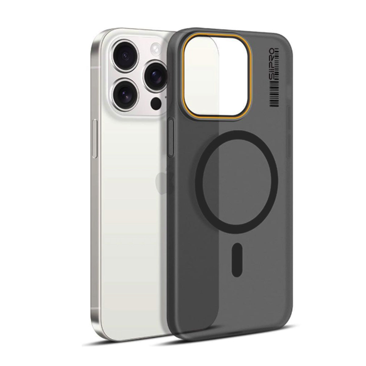 Cover per iPhone Super Sottile in PC Trasparente Effetto Fumé Opaca – Soft Touch, Anti-Impronte, Compatibile MagSafe, Solo 22g – Mod. 6046